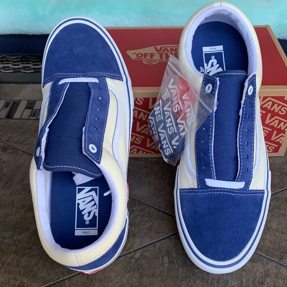 VANS OLD SKOOL PRO SLY NAVY/CLASSIC WHITE MENS - Picture 10 of 15